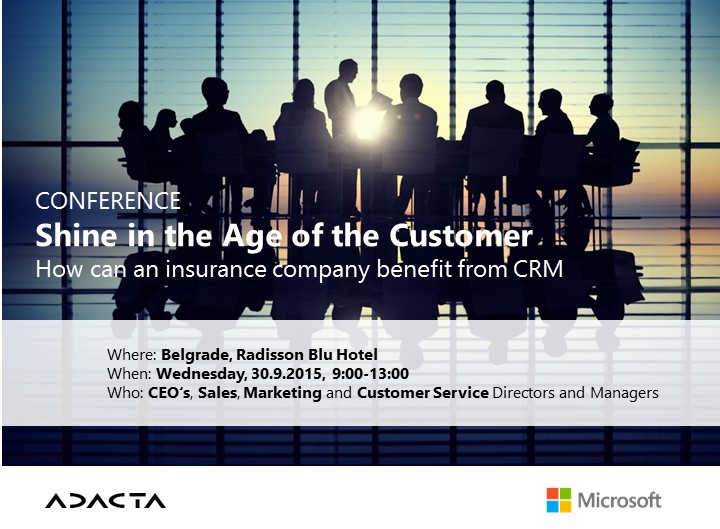 CRM Conference for the insurance industry Adacta